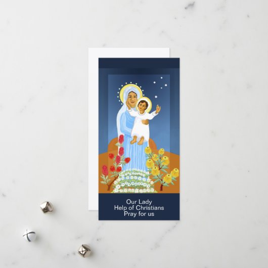 Unsere Weihnachtskarte für die Dame Feiertagskarte (Vorderseite/Rückseite Beispiel)