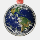 Unsere Welt - Weltfrieden Ornament Aus Metall (Vorne)
