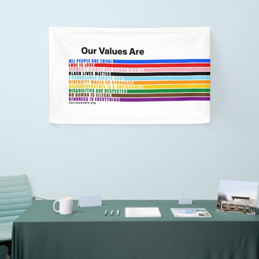 Unsere Werte sind Banner (Messeveranstaltung)