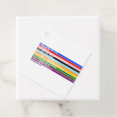 Unsere Werte sind Gefallen-Tag Geschenkanhänger (Beispiel)