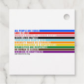 Unsere Werte sind Gefallen-Tag Geschenkanhänger (Rückseite)