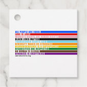 Unsere Werte sind Gefallen-Tag Geschenkanhänger (Vorderseite)