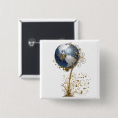 Unsere Wertvolle Erde Button (Vorne & Hinten)