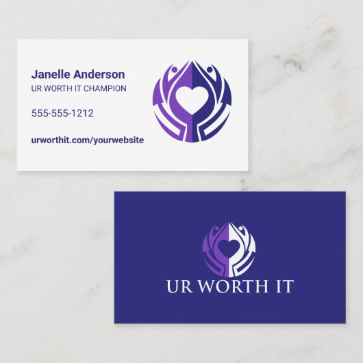 UNSERE WICHTIGE IT-Referenzkarte Empfehlungskarte (Vorne/Hinten)