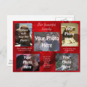 Unsere wunderschönen Fotos über Rote Rosen Postkarte (Vorne/Hinten)