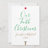 Unsere zehnten Weihnachten 10. Jahre Verheiratete (Rückseite)