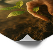 Unsere Zeit und das Verlassen Zeichen Poster (Ecke)