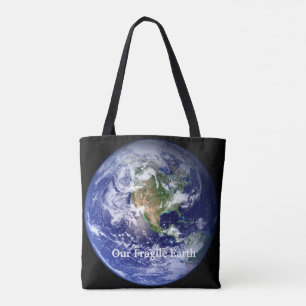 Unsere zerbrechliche Erde All-Over-Print-Tasche, M Tasche