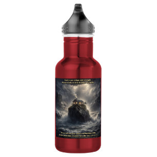 Unsere Zuflucht & Stärke Edelstahlflasche