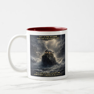 Unsere Zuflucht & Stärke Zweifarbige Tasse
