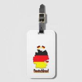 UNSERE ZUHAUSE - DEUTSCHE Designsammlung Gepäckanhänger (Vorderseite Vertikal)