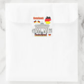 UNSERE ZUHAUSE - DEUTSCHE Designsammlung Quadratischer Aufkleber (Tasche)