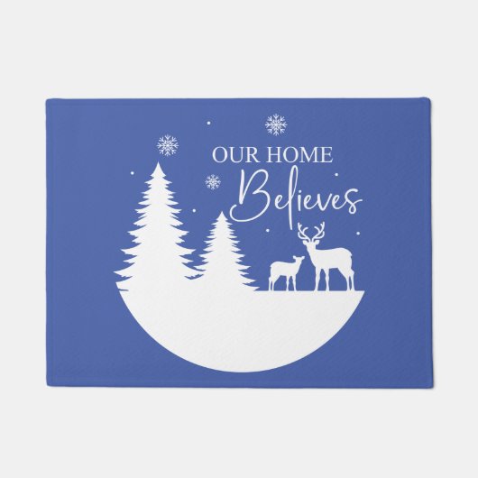Unsere Zuhause glaubt Fußmatte (Vorderseite)