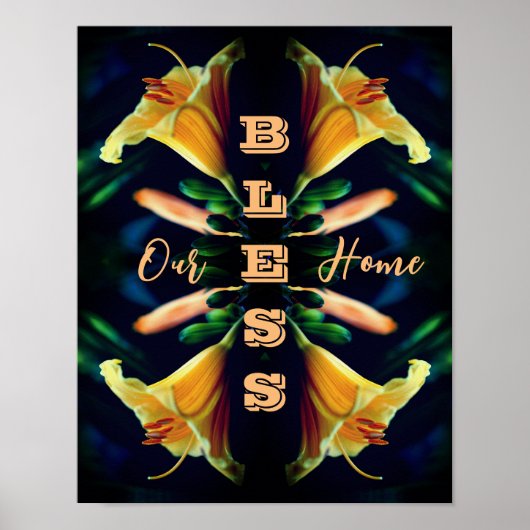 Unsere Zuhause Lily Blume Abstrakt segnen Poster (Vorne)