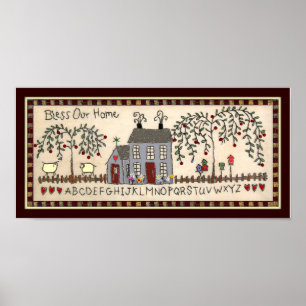 UNSERE ZUHAUSE~primitive rustikale Wohngestaltung Poster