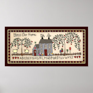 UNSERE ZUHAUSE~primitive rustikale Wohngestaltung  Poster