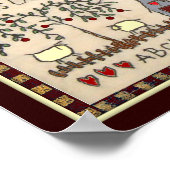 UNSERE ZUHAUSE~primitive rustikale Wohngestaltung Poster (Ecke)