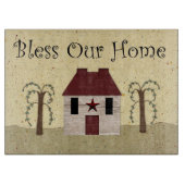 Unsere Zuhause segne Schneidebrett (Vorderseite)