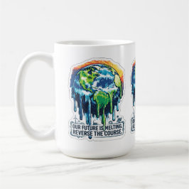 Unsere Zukunft schmilzt | Bewusstsein für die Glob Kaffeetasse