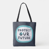 Unsere Zukunft schützen Tasche (Rückseite)