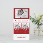 Unsere Zwillinge sind hier! Ankündigung (Stehend Vorderseite)