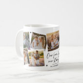 Unserer Familiengeschichte Foto-Collage-Geschenk Kaffeetasse (Vorderseite Links)