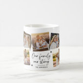 Unserer Familiengeschichte Foto-Collage-Geschenk Kaffeetasse (Mittel)