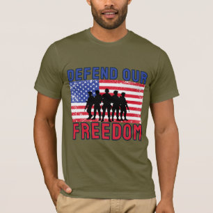 Unserer Freiheit Verteidigen Patriotisch T-Shirt
