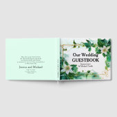 💍 Unserer Hochzeit Passiflora Serenity Gästebuch (Voll)