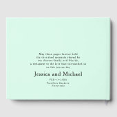 💍 Unserer Hochzeit Passiflora Serenity Gästebuch (Rückseite)