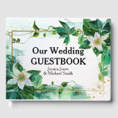 💍 Unserer Hochzeit Passiflora Serenity Gästebuch (Vorderseite)