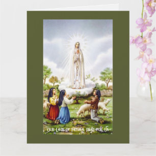 Unserer Lieben Frau von Fatima Grußkarte Karte
