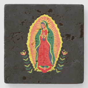 Unserer Lieben Frau von Guadalupe Glaubensinspirie Steinuntersetzer