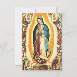 Unserer Lieben Frau von Guadalupe Heilige Karte