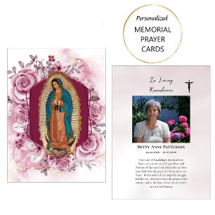 Unserer Lieben Frau von Guadalupe Mystische Rose B Platzkarte