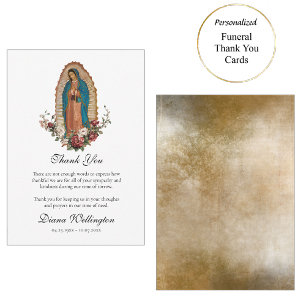 Unserer Lieben Frau von Guadalupe Römisch-katholis Dankeskarte