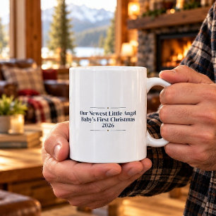 Unseres neuesten kleinen Engel Babys erstes Weihna Kaffeetasse