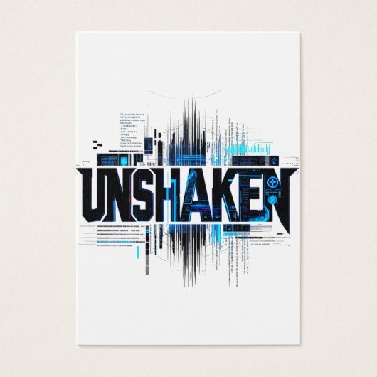 UNSHAKEN Cyberpunk-Profilkarte (Vorderseite)