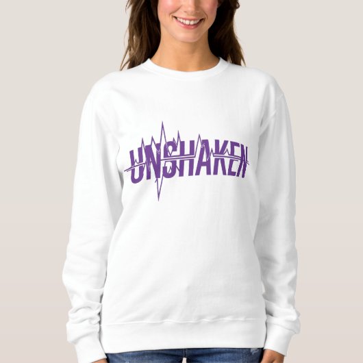 UNSHAKEN – Epilepsy Awareness Purple Day Design Sweatshirt (Vorderseite)