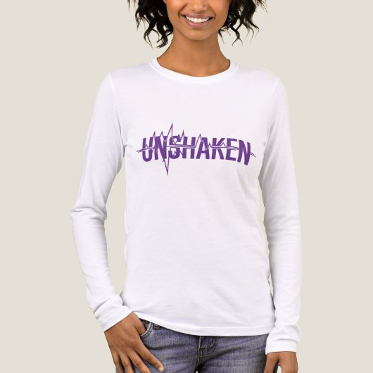 UNSHAKEN – Epilepsy Awareness Purple Day Design Tri-Blend Shirt (Vorderseite)