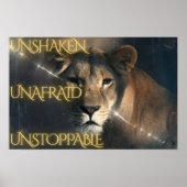 Unshaken.  Unafraid.  Unstoppable. Poster (Vorne)