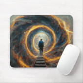 Unsicher in den Weltraum einwandern Heilig Unbekan Mousepad (Mit Mouse)