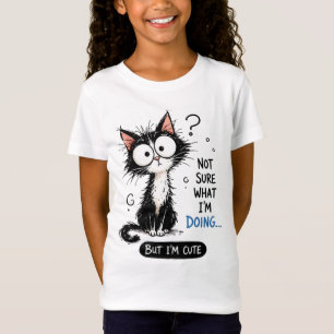 Unsicher, was ich tue, süßes Katzen-T-Shirt T-Shirt