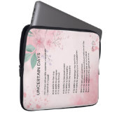 Unsichere Tage - Hoffnungsschimmer-Ermutigungsgedi Laptopschutzhülle (Vorne Rechts)