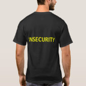 UNSICHERHEIT T-Shirt (Rückseite)