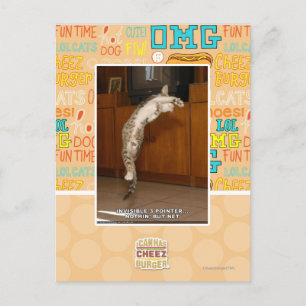 Unsichtbar 3 Zeiger Postkarte