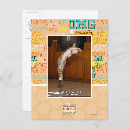 Unsichtbar 3 Zeiger Postkarte (Vorne/Hinten)