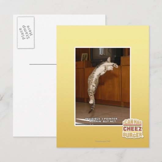 Unsichtbar 3 Zeiger Postkarte (Vorne/Hinten)