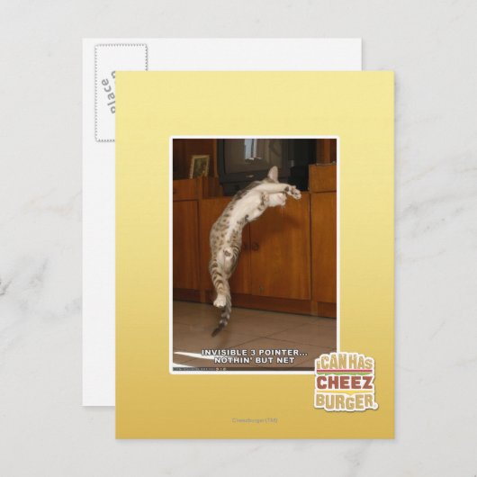 Unsichtbar 3 Zeiger Postkarte (Vorne/Hinten)