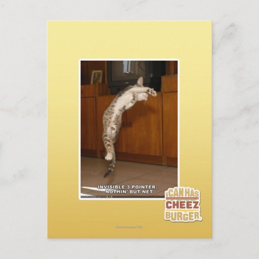 Unsichtbar 3 Zeiger Postkarte (Vorderseite)